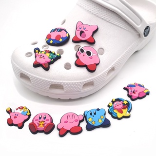 【Hot Pink Kirby Series】ใหม่ จี้การ์ตูนกราฟฟิตี้น่ารัก สําหรับตกแต่งรองเท้า Cros Clogs DIY