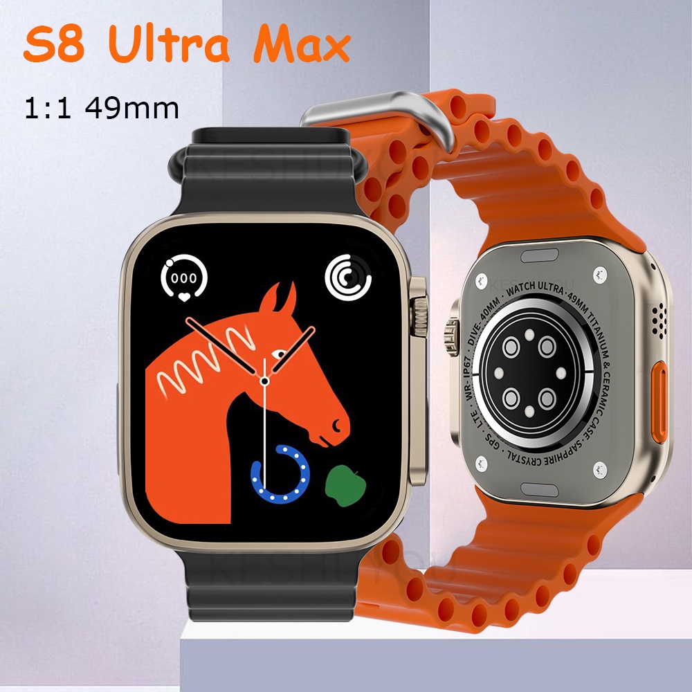 S8 Ultra Max NFC Smartwatch Series 8 Answer Call 11 49 มม. ขนาดหน้าจอ