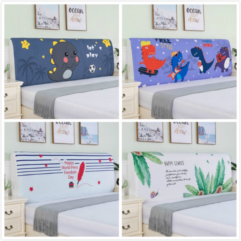 Cartoon Dinosaur Plants AllInclusive Headboard Cover Dust Cover Bed
