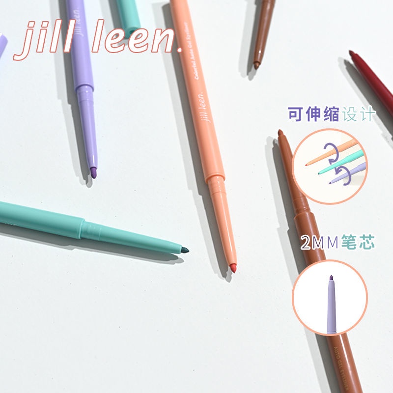 jill-leen-ปากกาอายไลเนอร์เจล-อัตโนมัติ-สีสันสดใส-สําหรับผู้เริ่มต้นแต่งหน้า