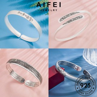 AIFEI JEWELRY เครื่องประดับ เกาหลี แท้ ผู้หญิง เครื่องประดับ แฟชั่น มอยส์ซาไนท์ไดมอนด์ ต้นฉบับ Silver เงิน กำไลข้อมือ ผู้หญิง เรียบง่าย กำไล 925 M058