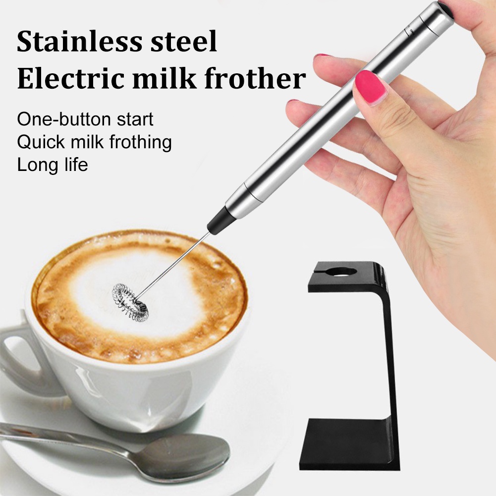 cod-เครื่องตีฟองนมพร้อมแท่นวาง-ที่ตีฟองนม-handheld-milk-frother