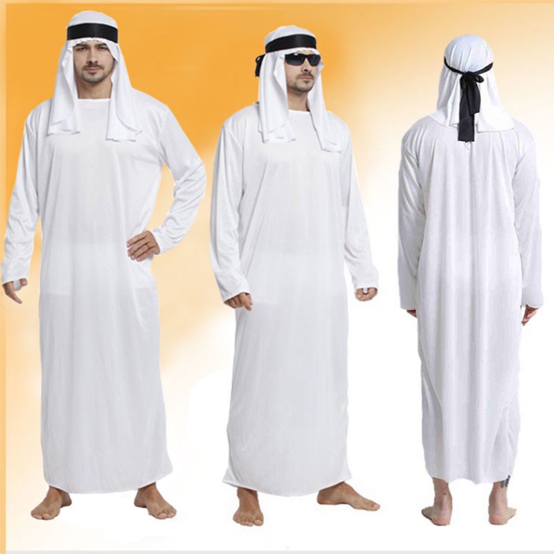 เครื ่ องแต ่ งกายฮาโลวีน cos Prince Saudi Arabian Robe 617 | Shopee ...
