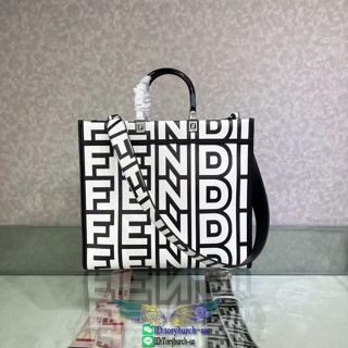 medium Fen.di sunshine graffiti magazine booktote versatile shopper handbag outdoor beach tote