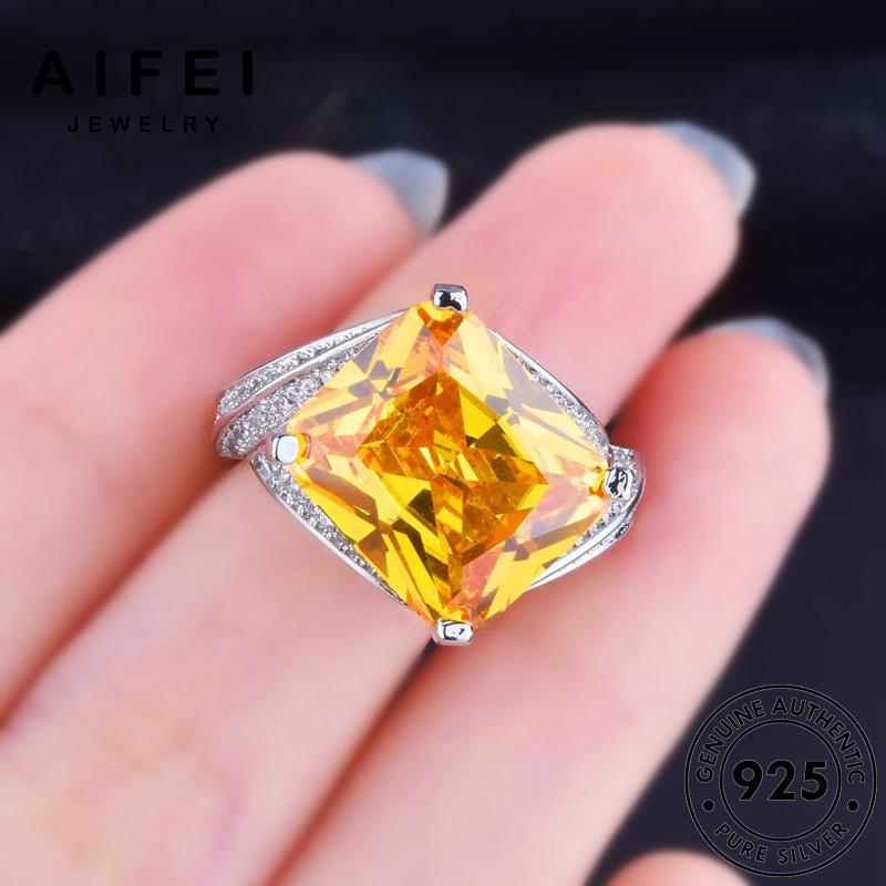 aifei-jewelry-ต้นฉบับ-เกาหลี-เงิน-silver-มรกต-ซิทริน-ผู้หญิง-925-แหวน-ทับทิม-ไพลิน-แท้-แฟชั่น-เครื่องประดับ-หรูหรา-เครื่องประดับ-m106