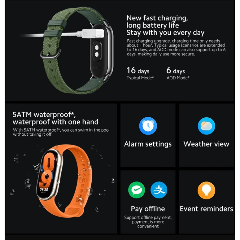 xiaomi-mi-band-8-สร้อยข้อมือสมาร์ท-6-สี-หน้าจอ-amoled-miband-8-ออกซิเจนในเลือด-ฟิตเนส-traker-กันน้ํา-xiaomi-smart-band-8