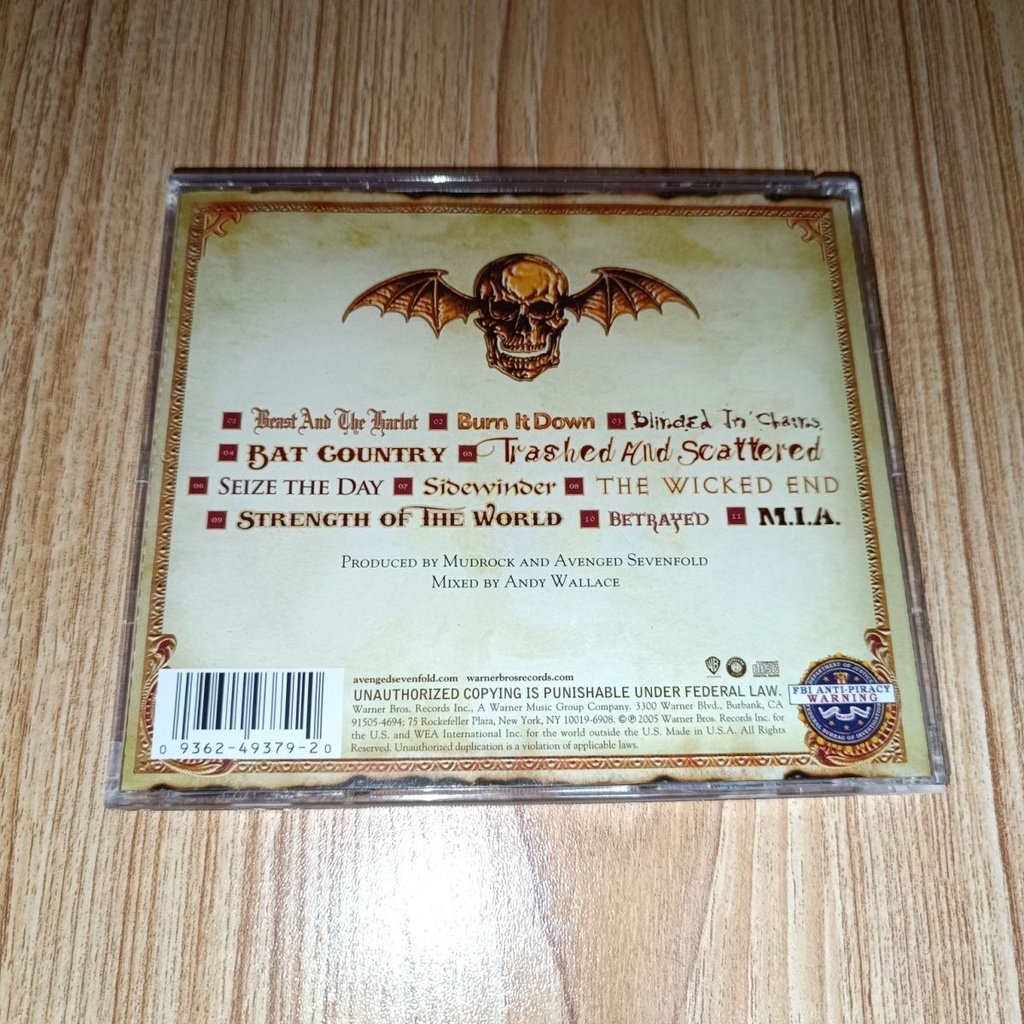 cd-rock-music-avenged-sevenfold-city-of-evil-cd-ใหม่ยังไม่ได้เปิด