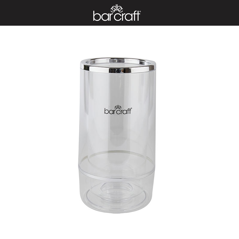 BarCraft Acrylic Double Walled Iceless Wine Bottle Chiller , Premium