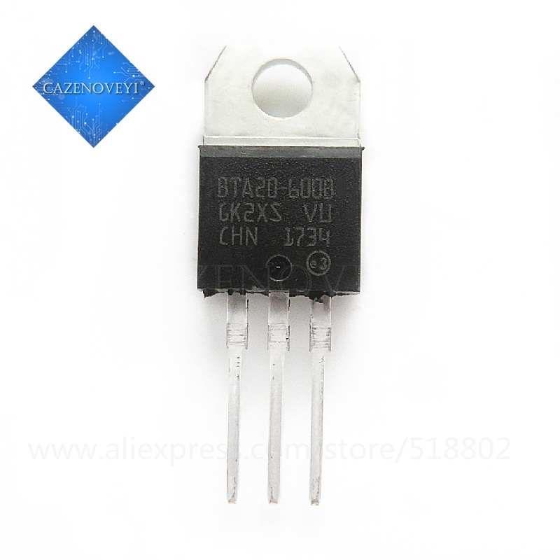 พร้อมส่ง วงจรรวม TO-220 BTA20-600B BTA20 BTA20-600 5 ชิ้นต่อแพ็ค ...