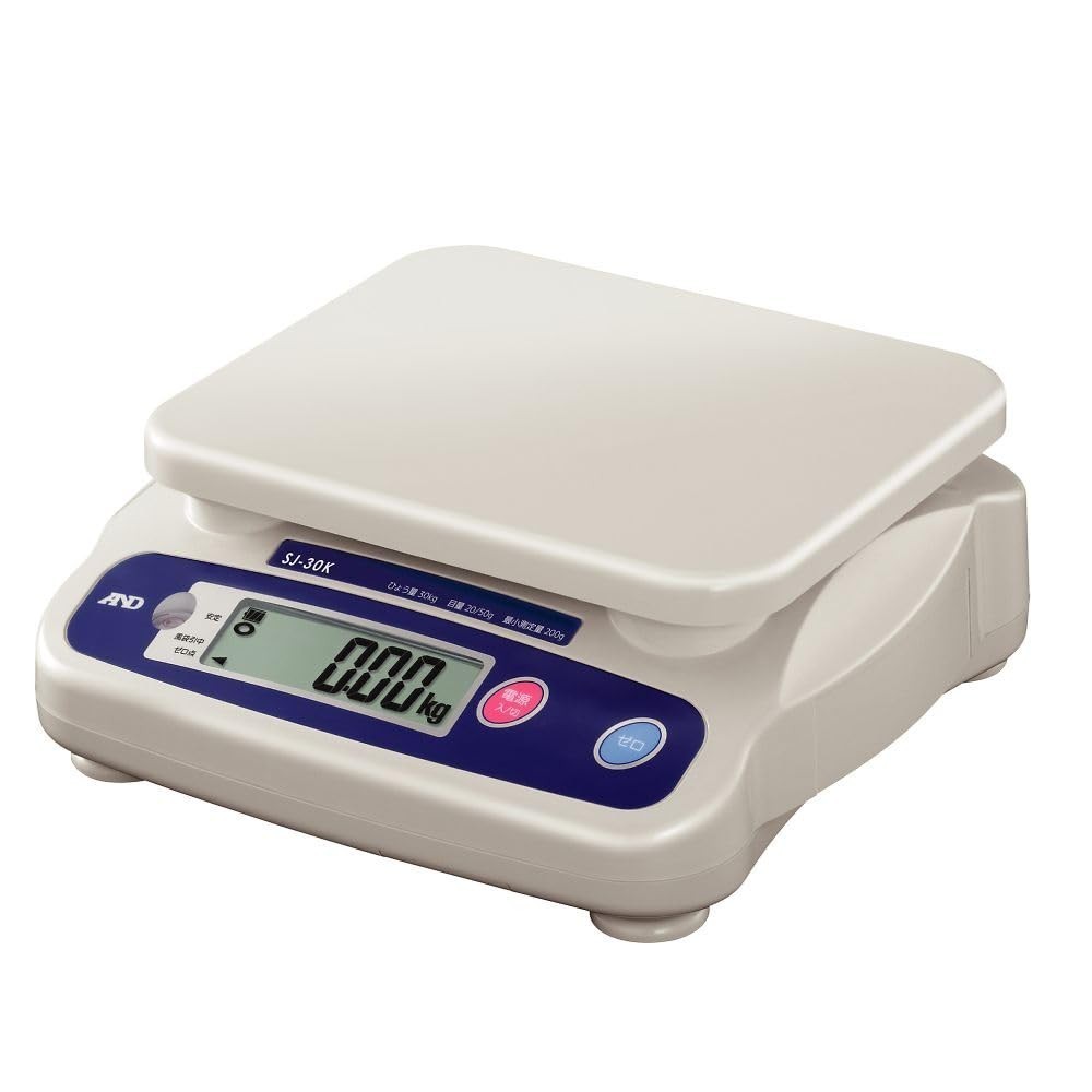 A&D Trade-certified Digital Scale SJ-30K Capacity 30kg Minimum display ...