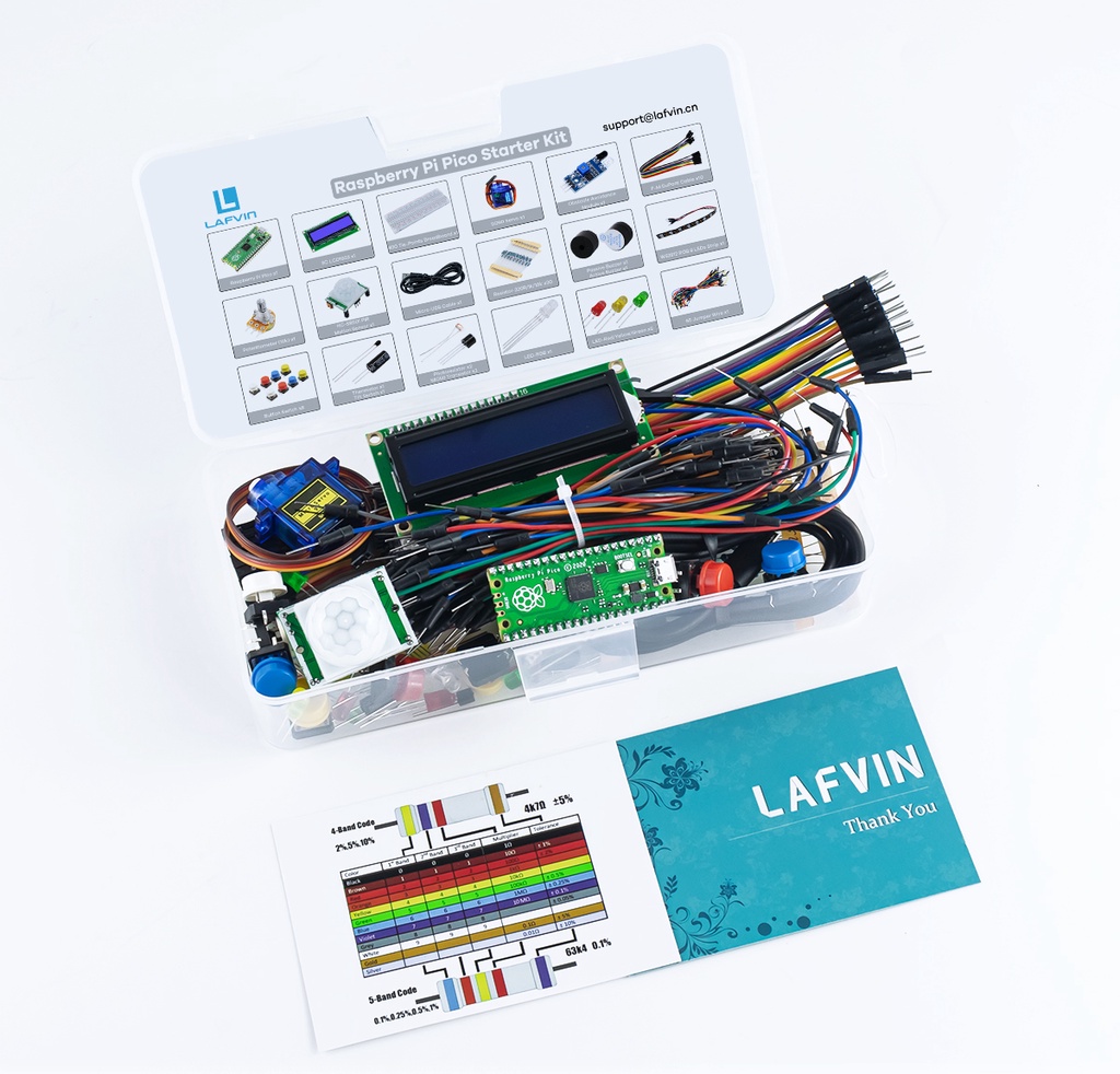 LAFVIN Basic Pico Starter Kit for Raspberry Pi Pico with Detailed ...