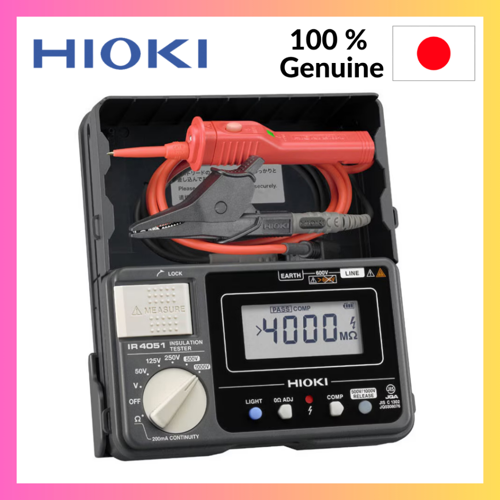 HIOKI Electric Insulation Resistance Tester IR4051-11 Original 50-1000V ...