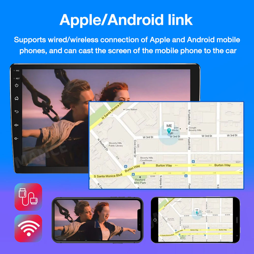 Drive Universal Android car stereo with Fan 4G+32G 7,9,10inch GPS ...