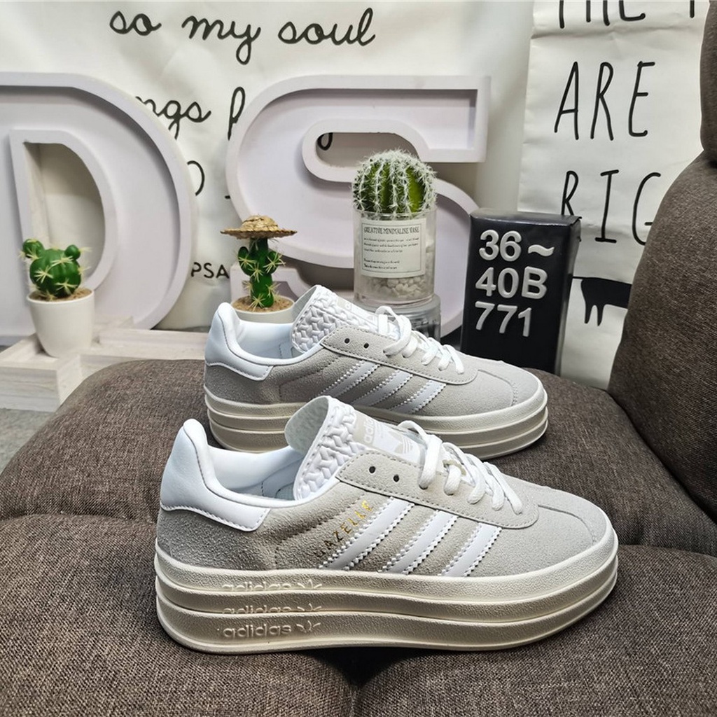 adidas-originals-gazelle-bold-w-clover-รองเท้าผ้าใบลําลอง-พื้นหนา-สามชั้น-สไตล์วินเทจ