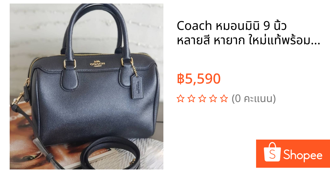 🌻 Coach หมอนมินิ 9 นิ้ว หลายสี หายาก ใหม่แท้พร้อมส่ง