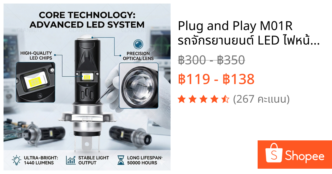 Plug and Play M01R รถจักรยานยนต์ LED ไฟหน้าหลอดไฟ P15D H6 สูง/ต่ําพัดลม Cooling DC 9-80V 28W 2500 Lumens 6000K สําหรับจักรยานไฟฟ้า