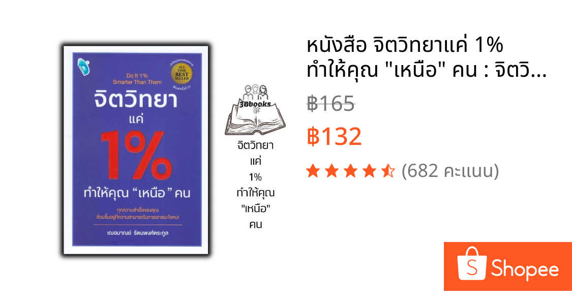 หนังสือ จิตวิทยาแค่ 1% ทำให้คุณ "เหนือ" คน : จิตวิทยา การพัฒนาตนเอง ความสำเร็จ จิตวิทยาประยุกต์