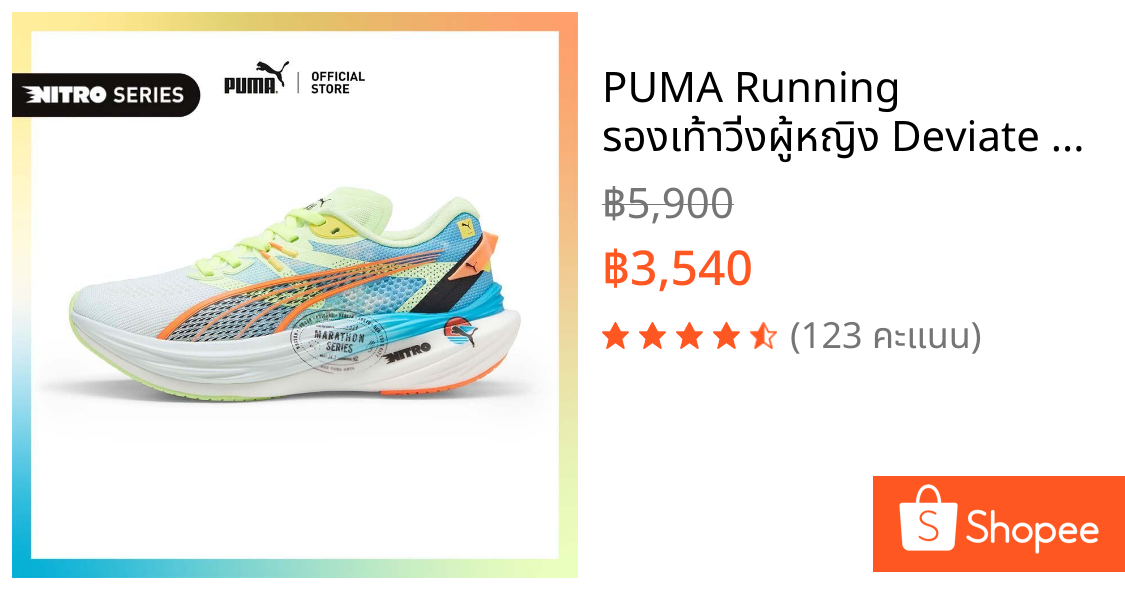 PUMA Running รองเท้าวิ่งผู้หญิง Deviate NITRO™ 3 สีฟ้า - 31019601