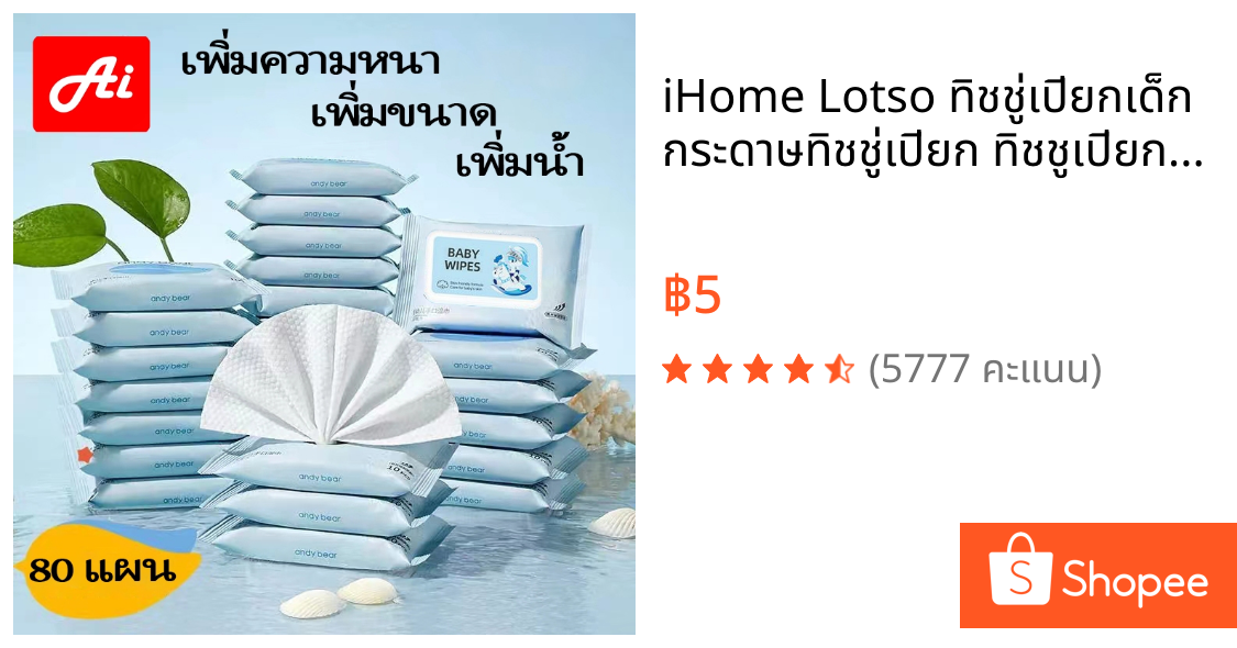 iHome Lotso ทิชชู่เปียกเด็ก กระดาษทิชชู่เปียก ทิชชูเปียก Baby Wipes  พัดลมตั้งโต๊ะ 10นิ้ว 9นิ้ว ลมแรง เสียงเงียบ