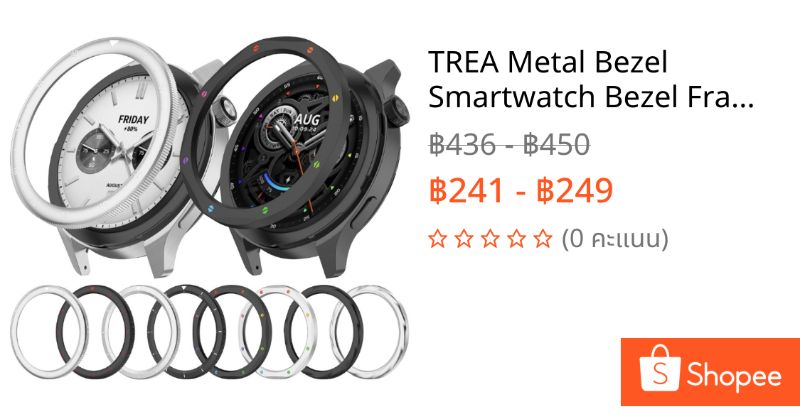 TREA Metal Bezel Smartwatch Bezel Frame สําหรับ 3 4 เอนชัวร์ เสริมอุทธรณ์ความงาม