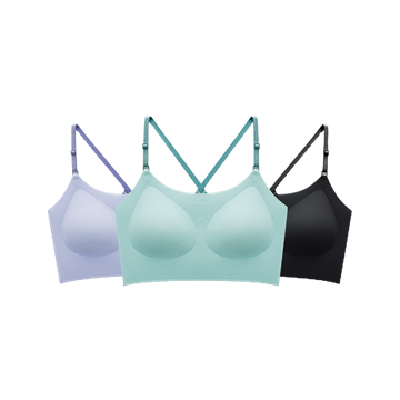 Jollynn Cloud Free Size Lycra X เสื้อชั้นใน Braless น้ำหนักเบา สายบราเรียวเล็ก ไขว้ด้านหลัง ไร้โครง wireless โจลีน