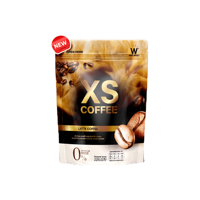 [สินค้าใหม่!] WINK WHITE XS LATTE COFFEE เอ็กซ์เอส กาแฟลาเต้ ลดน้ำหนัก