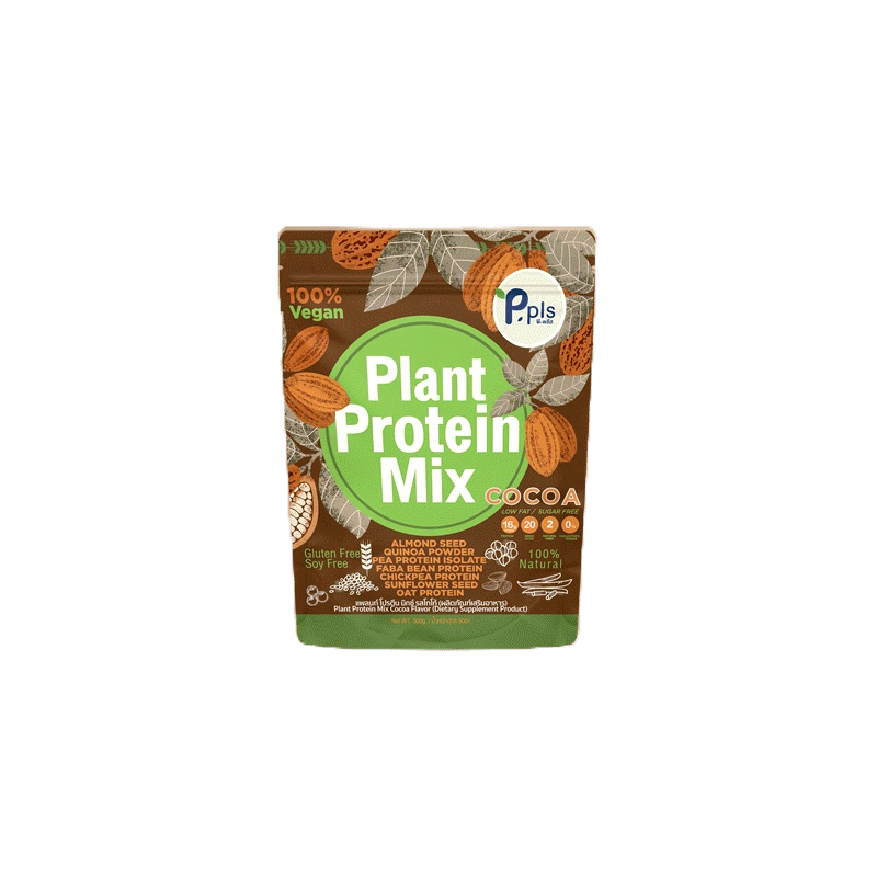 New !! Plant Protein Super foods 500g แพลนท์โปรตีนพืช 7 ชนิด (รสโกโก้ ) 1 ถุง