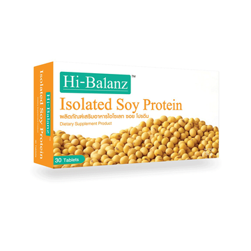 [ผลิตภัณฑ์ดูแลผิว] Hi-Balanz Isolated Soy Protein สารสกัดจากถั่วเหลือง 1 กล่อง 30 เม็ด