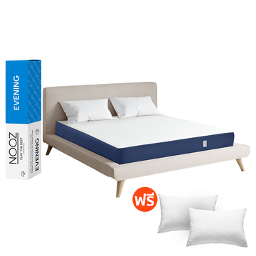 โปรโมชั่น : NOOZ ที่นอนเมมโมรี่โฟม ผสมคูลลิ่งเจลไม่กักเก็บความร้อน ช่วยกระจายแรงกดทับ ระบายอากาศได้ดี Memory Foam รุ่น Evening 3.5ฟุต 5ฟุต 6ฟุต