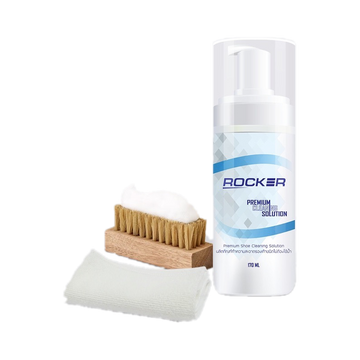 🔥BUY1 GET3🔥 ROCKER น้ำยาซักรองเท้า น้ำยาทำความสะอาดรองเท้า (ของแท้)Premium ฟรีแปรง+ผ้าไมโคร คราบสกปรกไม่ง้อแด