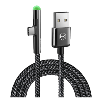 โปรโมชั่น : ถูกแท้Mcdodo สายชาร์จเล่นเกมส์ Type C 3A สายถัก มีไฟ LED บอกสถานะตอนชาร์จ USB-C Fast Charging usb Cable Gaming