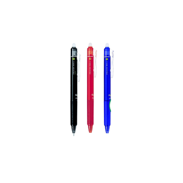 Pilot Frixion ปากกาลูกลื่นลบได้ ปากกาลบได้ แบบกด มียางลบพิเศษที่ปลายด้าม