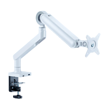 ประกัน 3 ปี  Liv O-Ring White Single Monitor Arm (USB-C&USB-A) Premium ALUMINUM แขนจับจอ ขาตั้งจอมอนิเตอร์ 17-32 นิ้ว