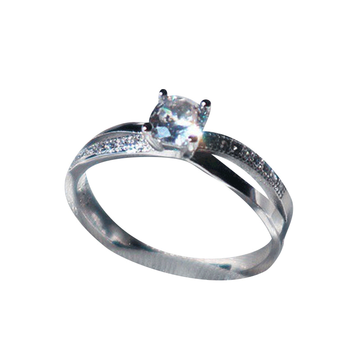 โปรโมชั่น : MCbrand.Jew🤍 แหวนเพชรCZเกรดพรีเมียมชุปเงินเเท้92.5%ปรับขนาดได้ทุกวง✨มีใบรับประกันสินค้า