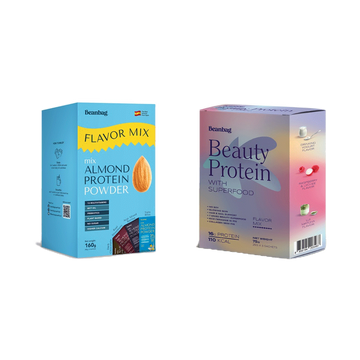 [ลดพิเศษเฉพาะ6.6] New! Beanbag Beauty Protein with Superfood Flavor mix Set + Blue Box