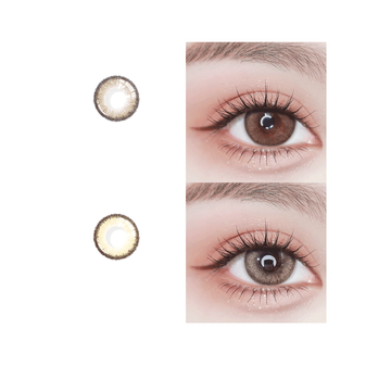 โปรโมชั่น : คอนแทคเลนส์✨Midroo Lens TWIGHT LIGHT ขนาดมินิ Brown Light Brown บิ๊กอาย 14.5mm