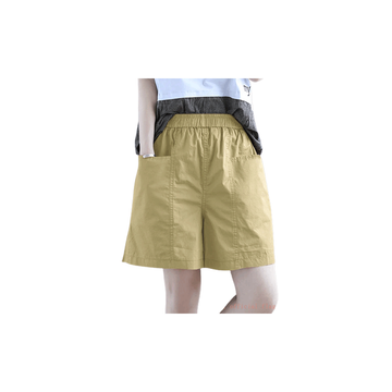 โปรโมชั่น : 【100%ผ้าฝ้าย】กางเกงขาสั้นผู้หญิงกางเกงขากว้างลำลองห้าส่วนทรงหลวมใส่ด้านนอกเอวสูงปกปิดต้นขาดูผอมเพรียวแมทช์ลุคง่าย กางเกง SC8503