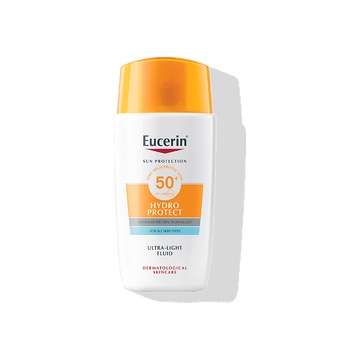 Eucerin SUN HYDRO PROTECT ULTRA LIGHT FLUID SFP50+ 50ML. ยูเซอริน ซัน ไฮโดร โพรเทค อัลตร้า ไลท์ ฟลูอิด เอสพีเอฟ 50+ 50มล.