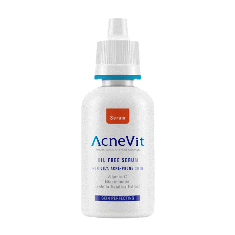 AcneVit Oil Free Serum For Olly (จัดการสิวครบวงจรในหนึ่งเดียว ไม่กลับมาเป็นสิวซ้ำ),Acne-Prone Skin 30ml