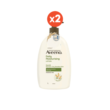 โปรโมชั่น : 11MAYJJ30คืน25% แพ็คคู่ อาวีโน่ โลชั่นทาผิว อาวีโน่ เดลี่ มอยส์เจอร์ไรซิ่ง 1000 มล.x2 Aveeno Daily Moisturizing Lotion 1000 ml. x2