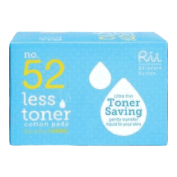 สำลีแผ่น RII 52 Less Toner Cotton Pads 140 แผ่น #สีฟ้ากล่องใหญ่