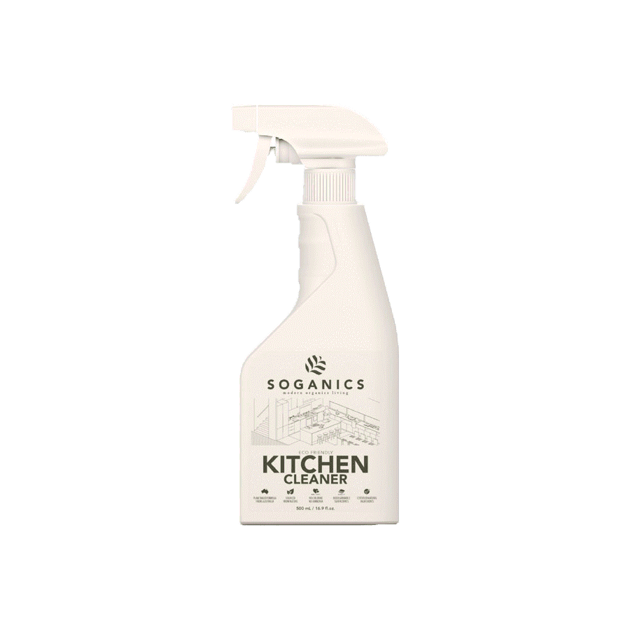 SOGANICS Kitchen Cleaner 500ml น้ำยาทำความสะอาดห้องครัว ขจัดคราบมัน เช็ดโต็ะอาหาร เตาไฟฟ้า เช็ดตู้เย็น ไมโครเวฟ ปลอดภัยกับอาหาร [Organics Buddy]