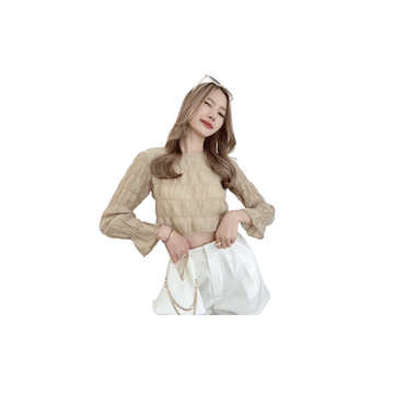 โปรโมชั่น : C64 ครันชี่ครอปแขนยาว ลุคคุณ