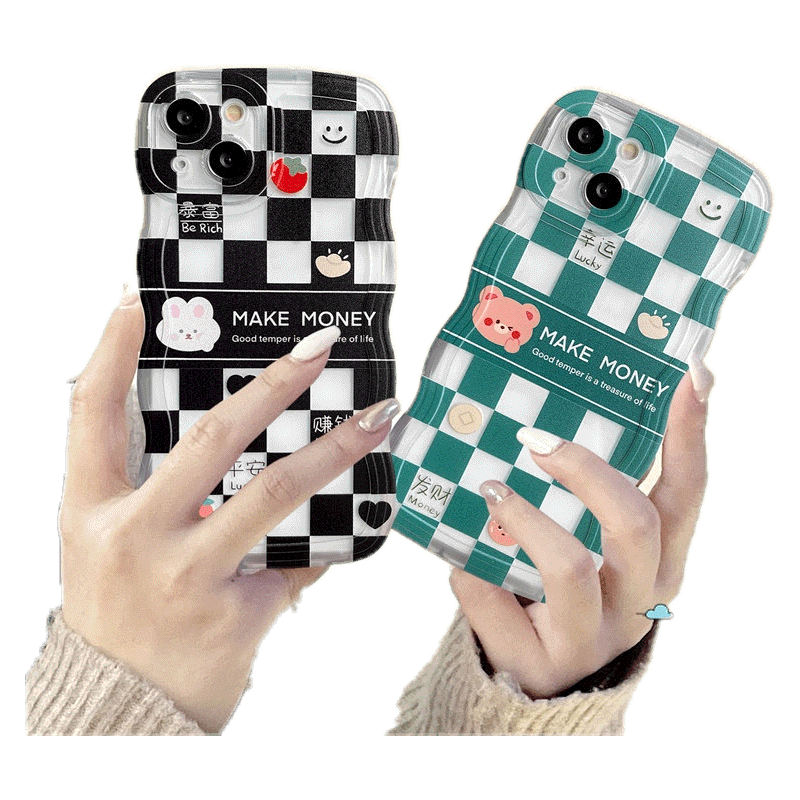 โปรโมชั่น : เคสโทรศัพท์มือถือ แบบนิ่ม ลายหมากรุก และหมี สําหรับ Oppo A15 A17 A16 A57 2022 A76 A96 A55 A17K A12 A12E A74 A95 A77 A9 A5 A77s A1K A54 A3s A7 A53 A16s F9 A5s A16K A52 Reno 7z 8z 5 8 7 6 เคสคู่รัก