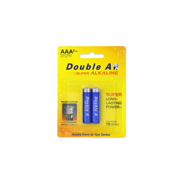 โปรโมชั่น : Double A ถ่านอัลคาไลน์ ดั๊บเบิ้ล เอ ขนาด1.5V AAA แพ็ก 2 ก้อน
