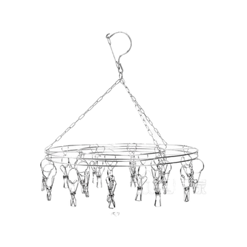 โปรโมชั่น : ✅FS5.5 กรอกQQL1MAY เหลือ 52฿ ที่หนีบผ้าวงกลม 20ตัวหนีบ วัสดุทำจากสแตนเลส 201 เส้นผ่านศูนย์กลาง 28.5 ซม. 