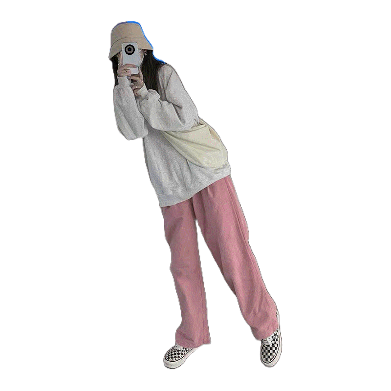 โปรโมชั่น : กางเกงลูกฟูกขายาว เอวสูง ขากว้าง ทรงหลวม สำหรับผู้หญิง รุ่นใหม่ปี2023 เสื้อผ้าแฟชั่นผู้หญิง