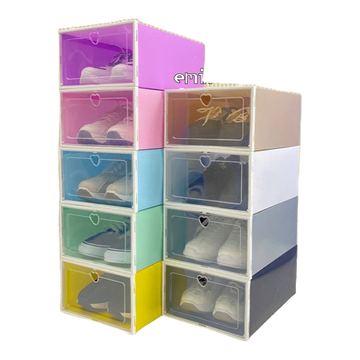 โปรโมชั่น Flash Sale : กล่องใส่รองเท้า เปิดฝาด้านหน้า ใช้เก็บของได้หลากหลาย มีให้เลือก 9 สี 2 ขนาด #พร้อมส่งในไทย