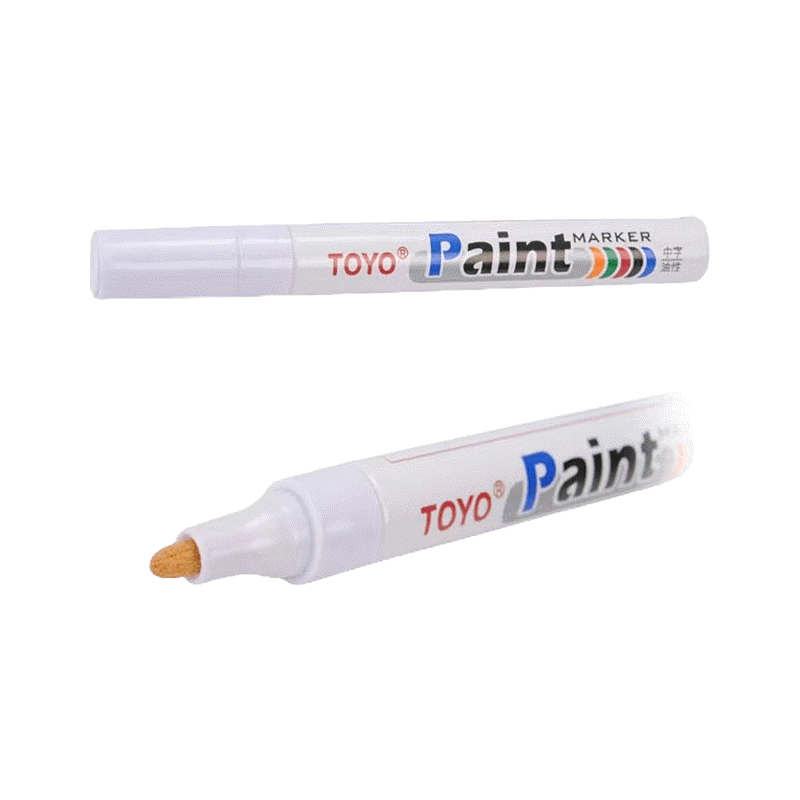 โปรโมชั่น : ของแท้ TOYO Toyo Paint Pen โตโย MARKER ปากกา 10 สีกันน้ำและซีดจางราคา 1 ปากกา