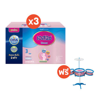 โปรโมชั่น : S-26 Progress 3300 g นมผง ยกลัง สูตร 3 Pack 3 กล่อง รับฟรี Progress Learning Drum จำนวน 1 ชิ้น